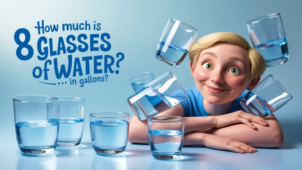 How Much is 8 Glasses of Water in Gallons?