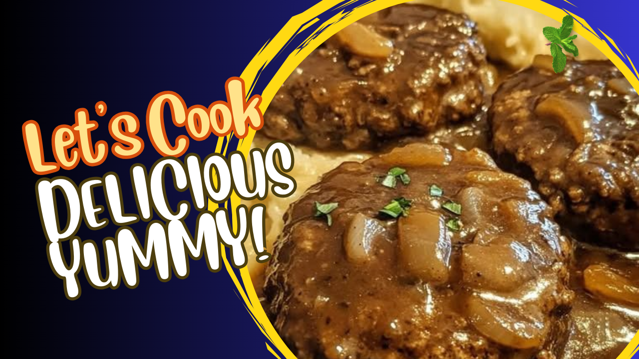 Salisbury Steak with Garlic Mashed Potatoes & Mushroom Onion Gravy A Comfort Food Classic