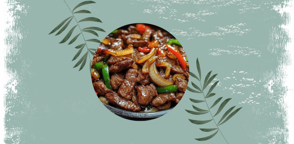 Sizzling Chinese Pepper Steak with Onions Recipe