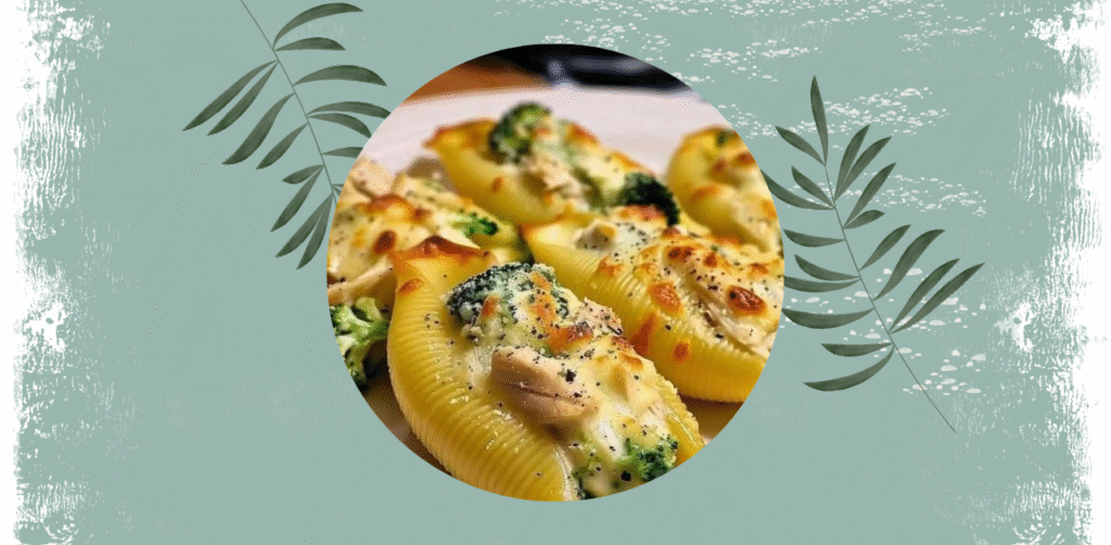 Chicken Broccoli Alfredo Stuffed Shells Recipe