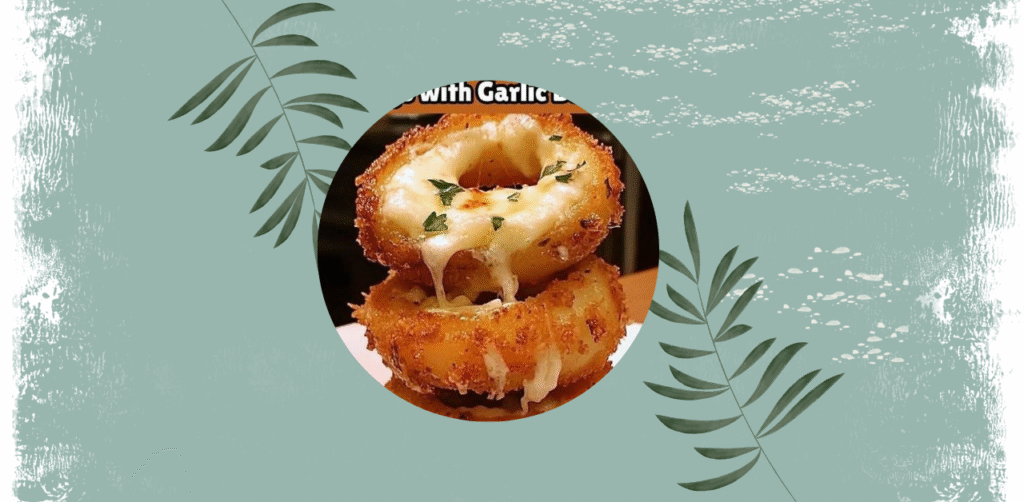 Mozzarella-Stuffed Onion Rings with Garlic Butter Recipe