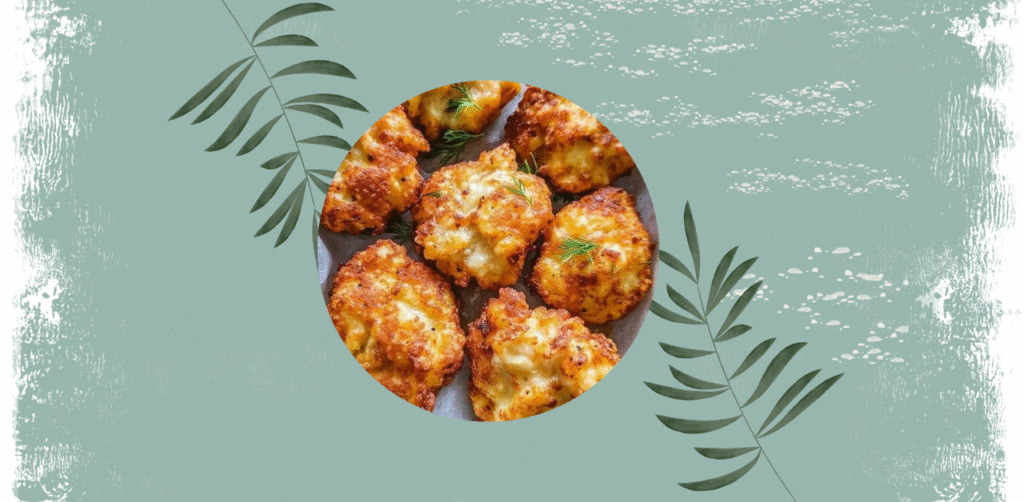 baked cauliflower fritters Recipe