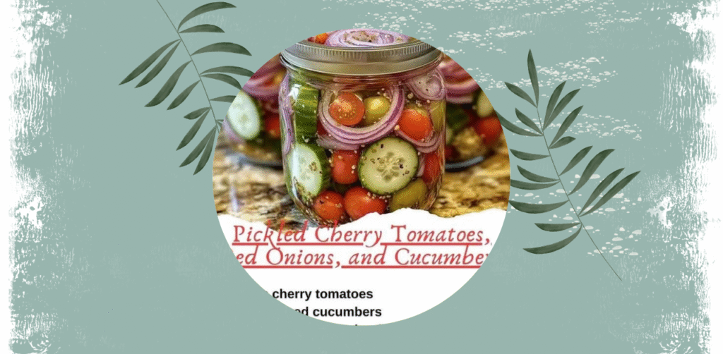 Pickled Cherry Tomatoes, Red Onions, and Cucumbers Recipe