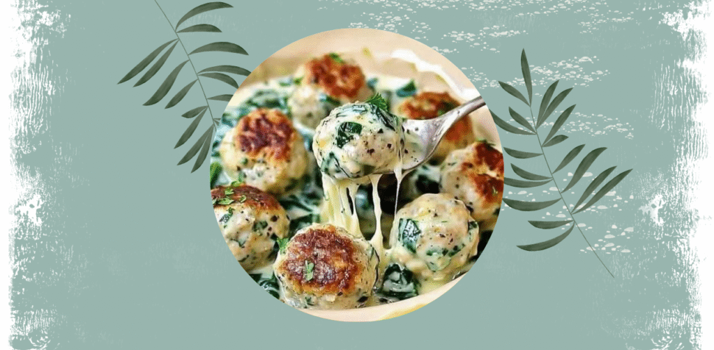Chicken Ricotta Meatballs in Spinach Alfredo Sauce Recipe