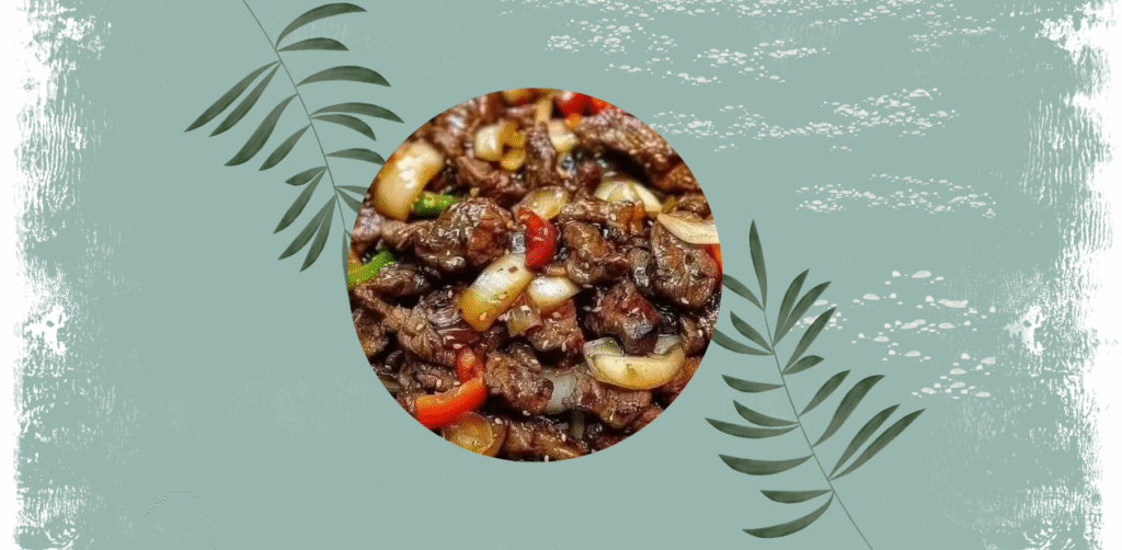Sizzling Chinese Pepper Steak with Onions Recipe