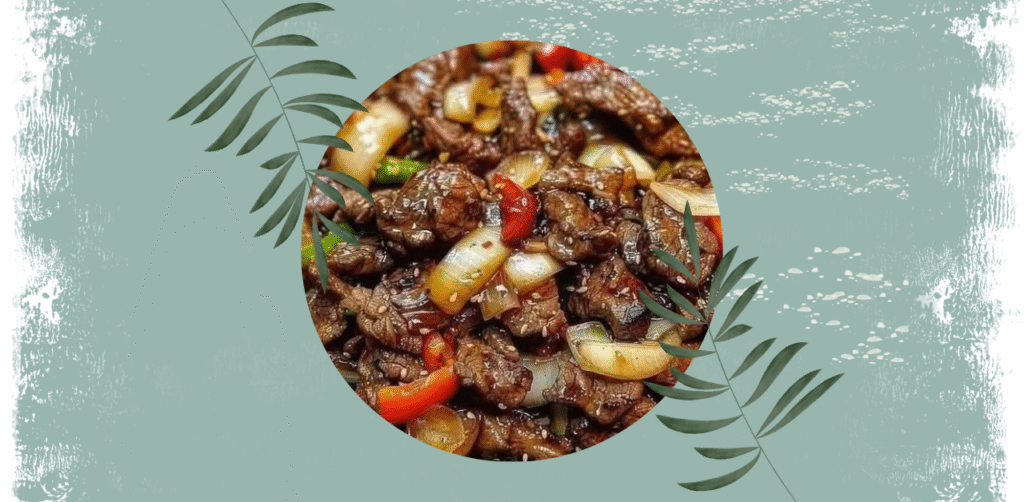 Sizzling Chinese Pepper Steak with Onions Recipe