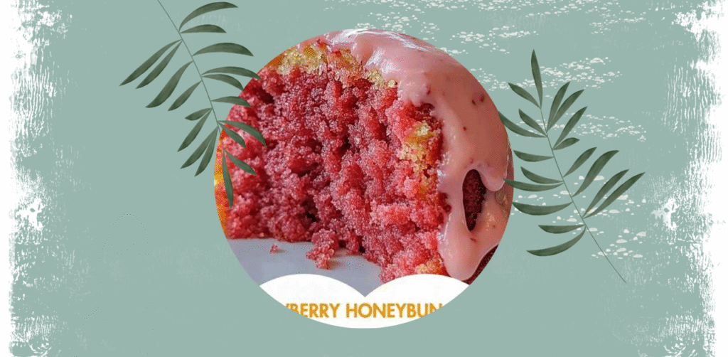 Strawberry Honeybun Cake with Strawberry Cream Icing Recipe