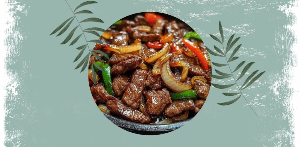 Sizzling Chinese Pepper Steak with Onions Recipe