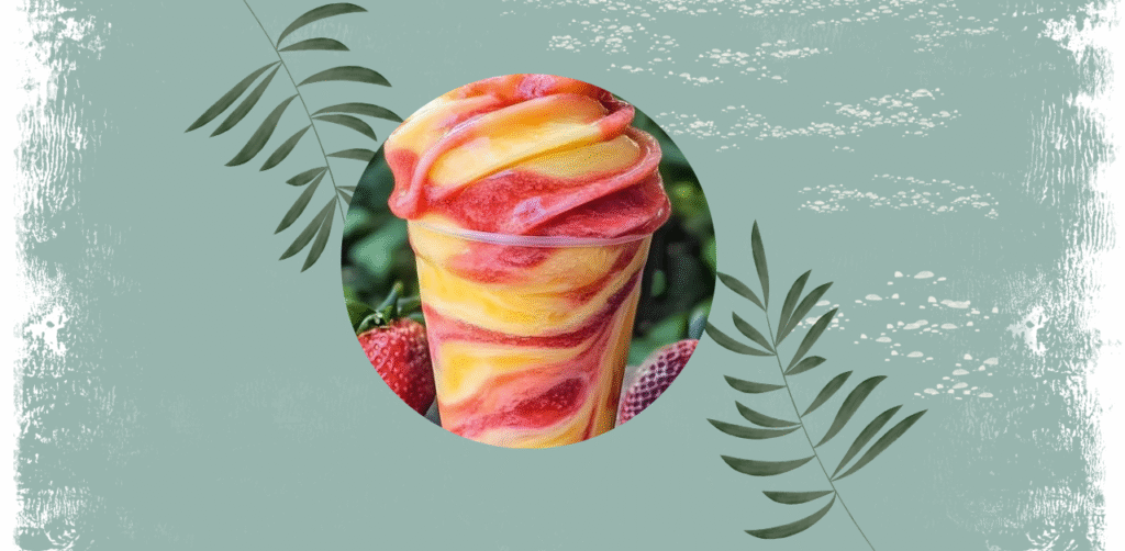 Pineapple Strawberry Swirled Slushies Recipe