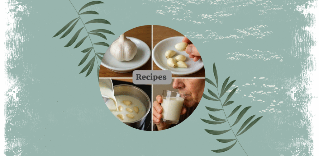 garlic-infused milk Recipe