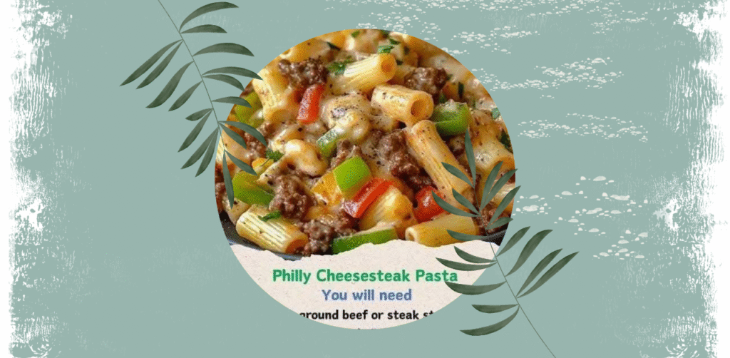 Philly Cheesesteak Pasta Recipe