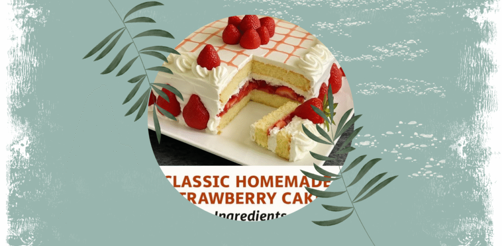 Classic Homemade Strawberry Cake Recipe