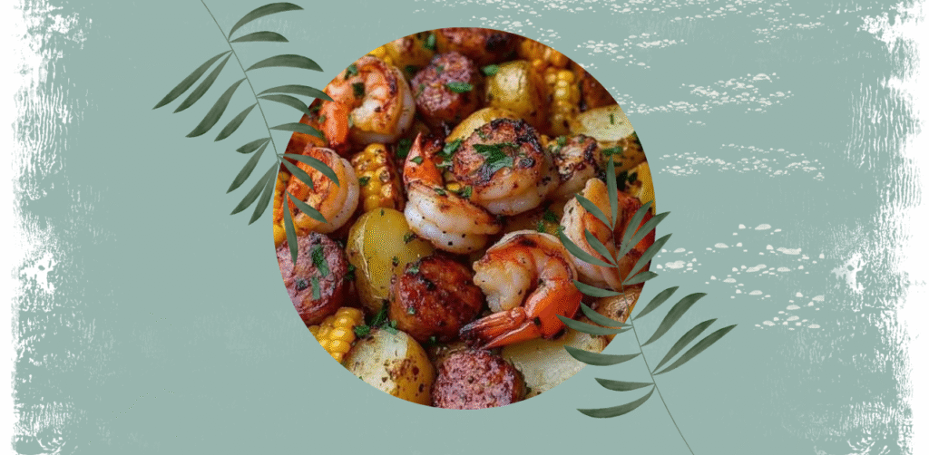 Shrimp, Corn, Potatoes, and Smoked Sausage Foil Pack Recipe