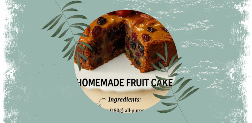 Homemade Fruit Cake Recipe