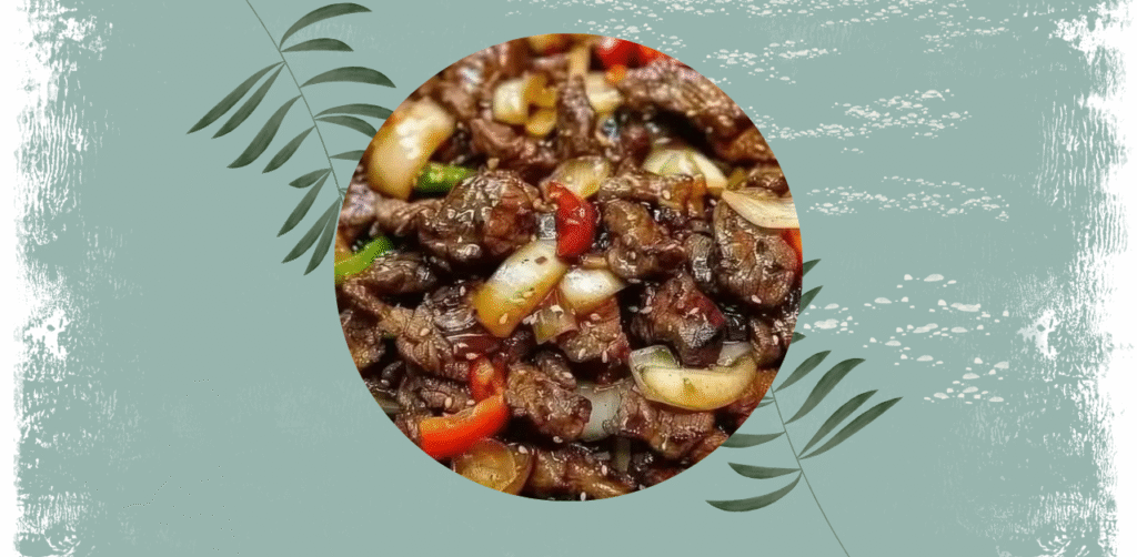 Sizzling Chinese Pepper Steak with Onions Recipe
