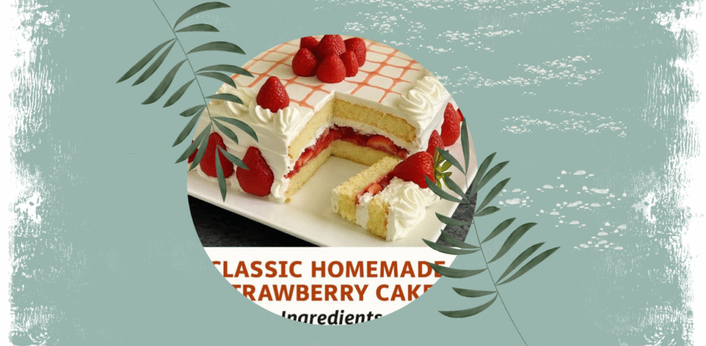 Classic Homemade Strawberry Cake Recipe