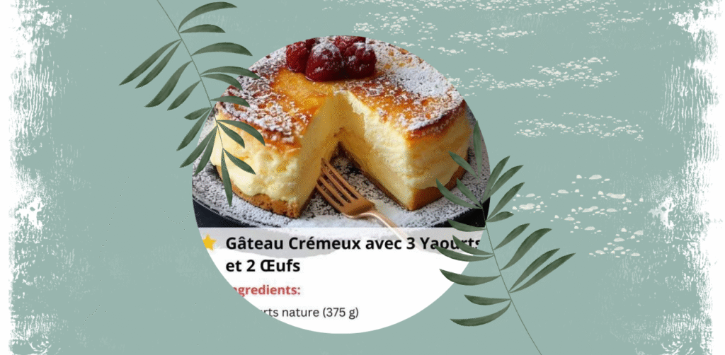 Creamy Cake with 3 Yogurts and 2 Eggs Recipe