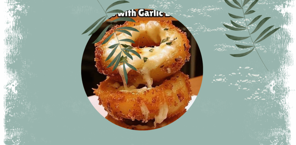 Mozzarella-Stuffed Onion Rings with Garlic Butter Recipe