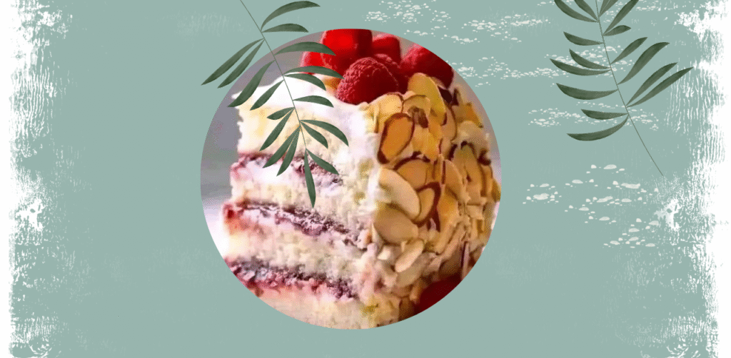 White Chocolate Almond Raspberry Cake Recipe