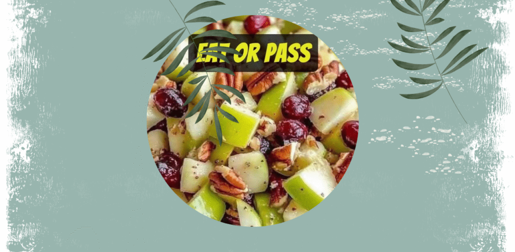 Apple Salad with Honeycrisp Apples, Celery, Grapes, Pecans, and Dried Cranberries Recipe