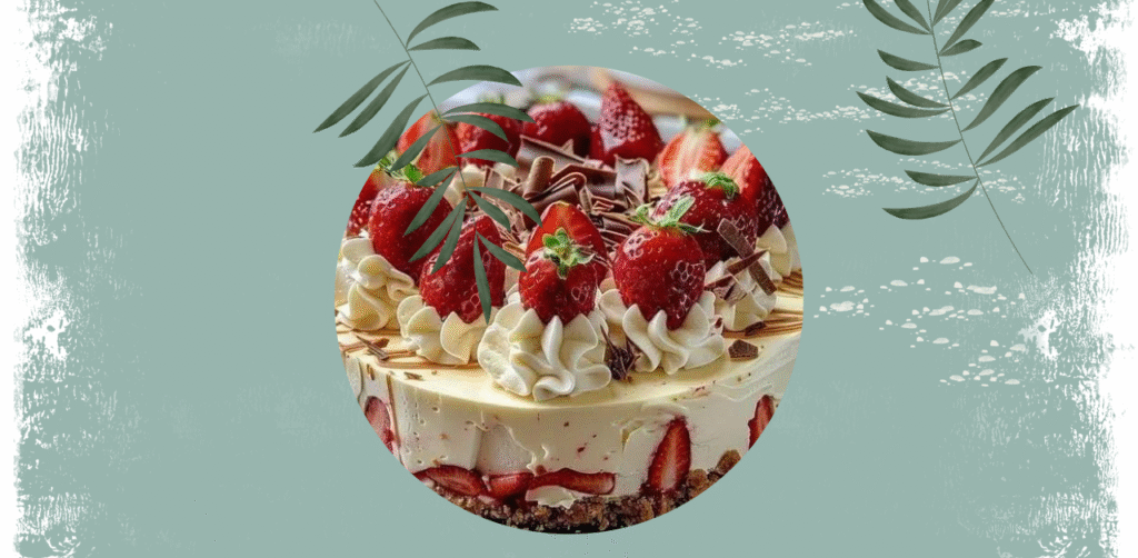 White Chocolate Strawberry Cheesecake Recipe