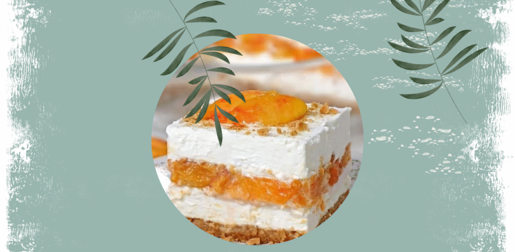 Creamy Peach Ice Cream Dessert Recipe
