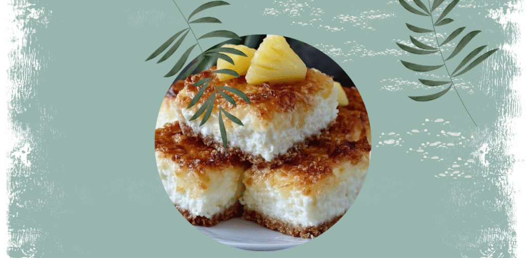 Pineapple Coconut Cheesecake Bars Recipe