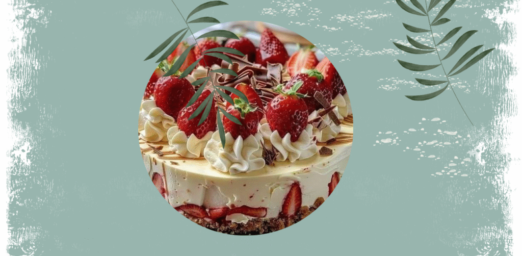 White Chocolate Strawberry Cheesecake Recipe