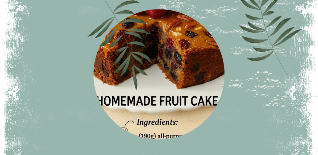 Homemade Fruit Cake Recipe