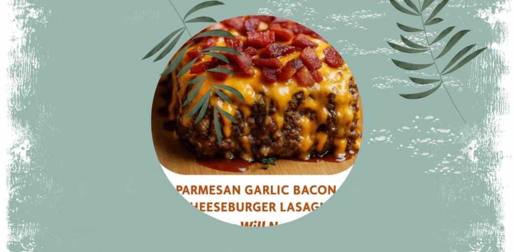 Parmesan Garlic Bacon Cheeseburger Lasagna Recipe
