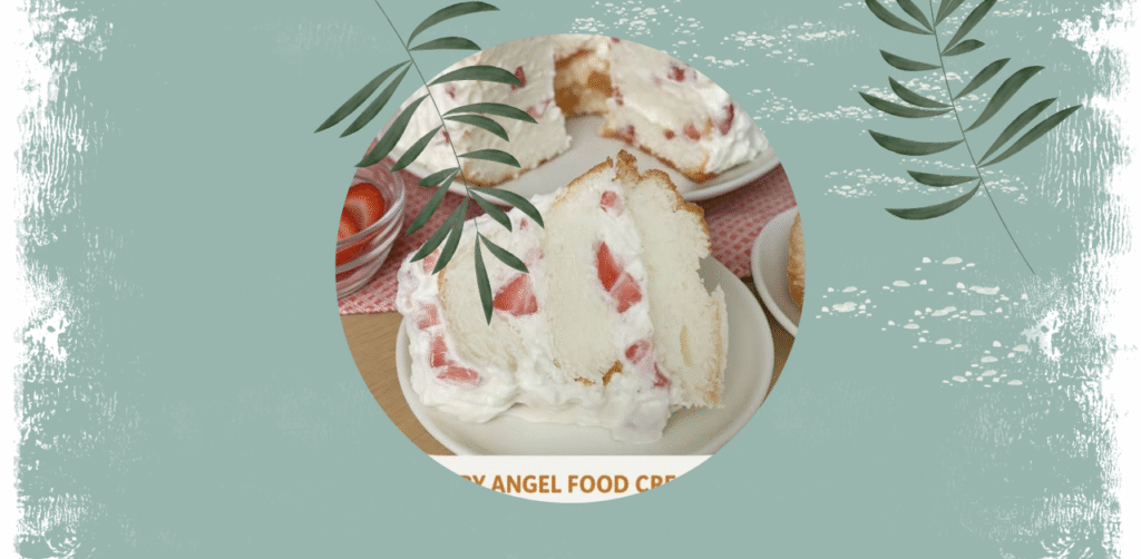 Strawberry Angel Food Cream Cake Recipe