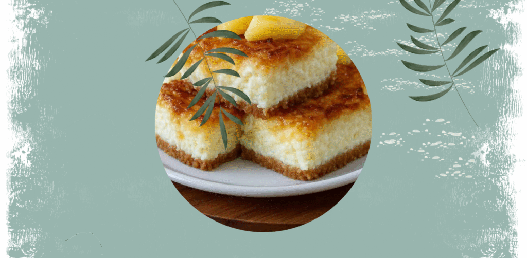 Pineapple Coconut Cheesecake Bars Recipe