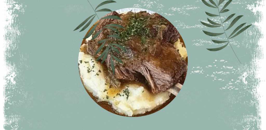 Beef Short Ribs with Onion Gravy and Mashed Potatoes Recipe