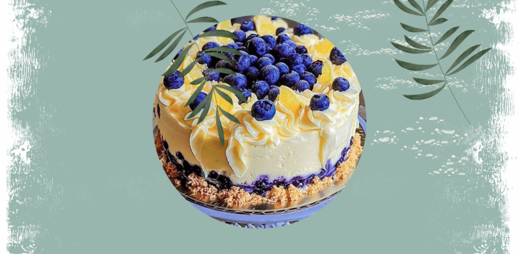 Lemon Blueberry Cheesecake Cake with Creamy Layers Recipe