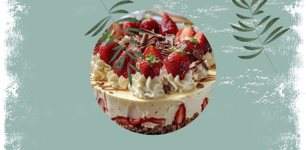 White Chocolate Strawberry Cheesecake Recipe