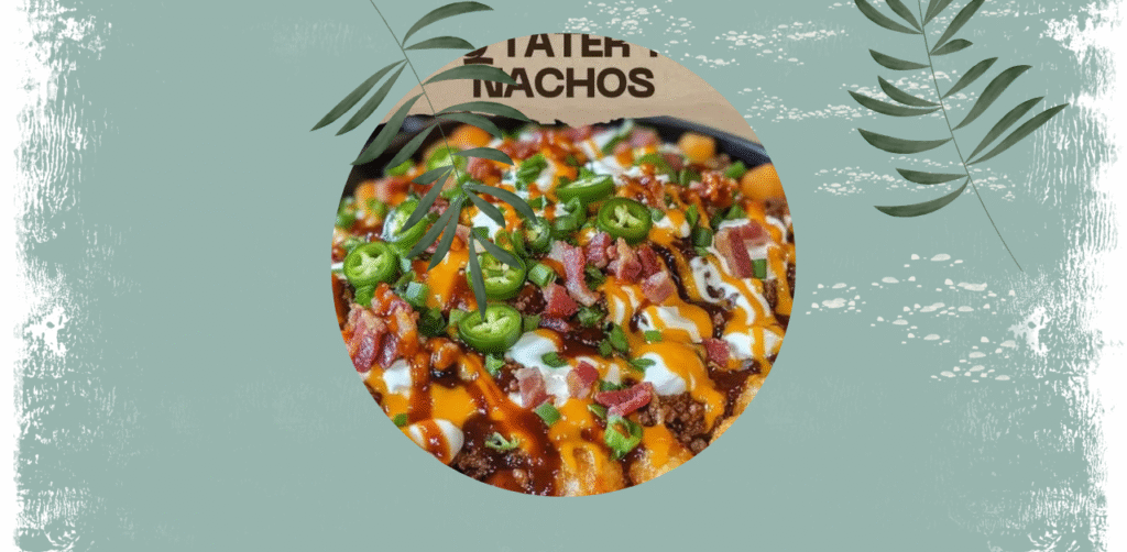 Loaded Cowboy BBQ Tater Tot Nachos Recipe