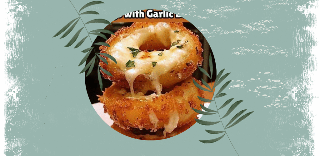 Mozzarella-Stuffed Onion Rings with Garlic Butter Recipe