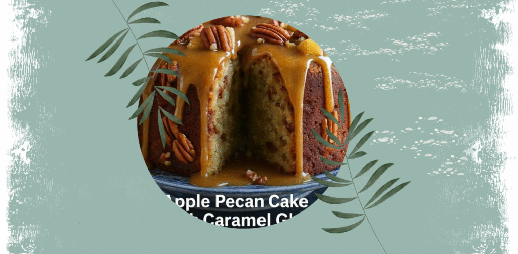 Apple Pecan Cake with Caramel Glaze Recipe