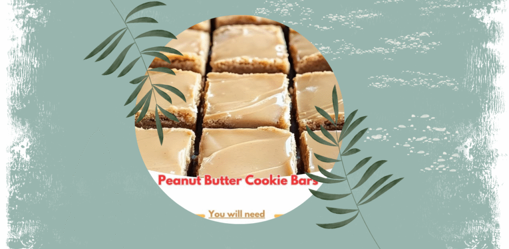 Peanut Butter Cookie Bars Recipe