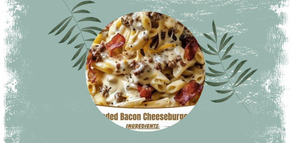 Loaded Bacon Cheeseburger Alfredo Pasta Recipe