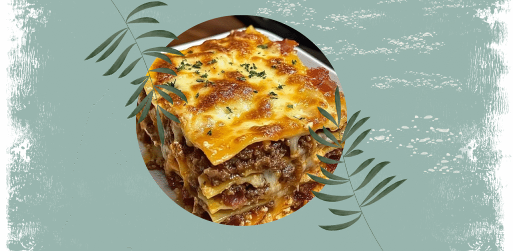 Parmesan Garlic Bacon Cheeseburger Lasagna Recipe