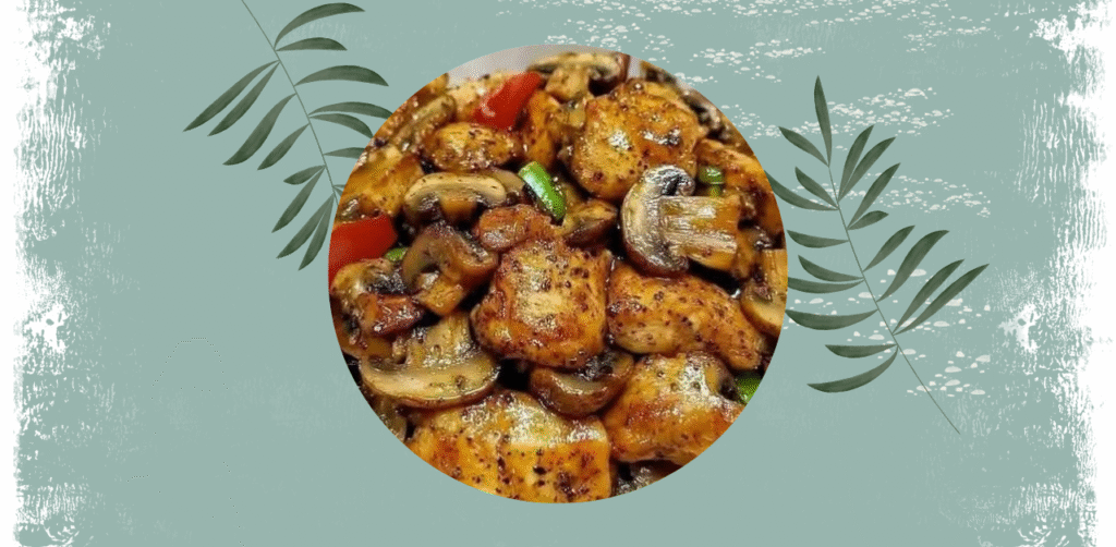Black Pepper Chicken with Mushrooms Recipe