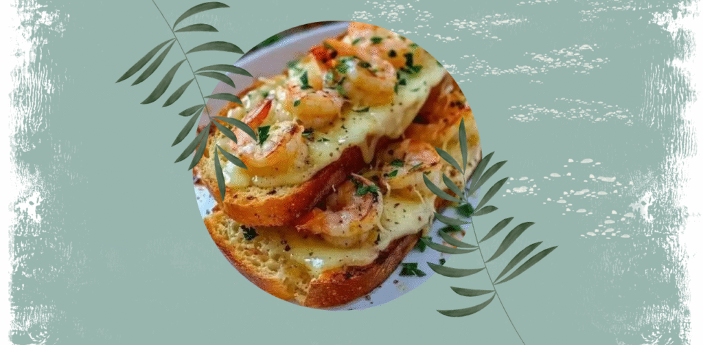 Cheesy Garlic Bread Shrimp Grilled Cheese Recipe