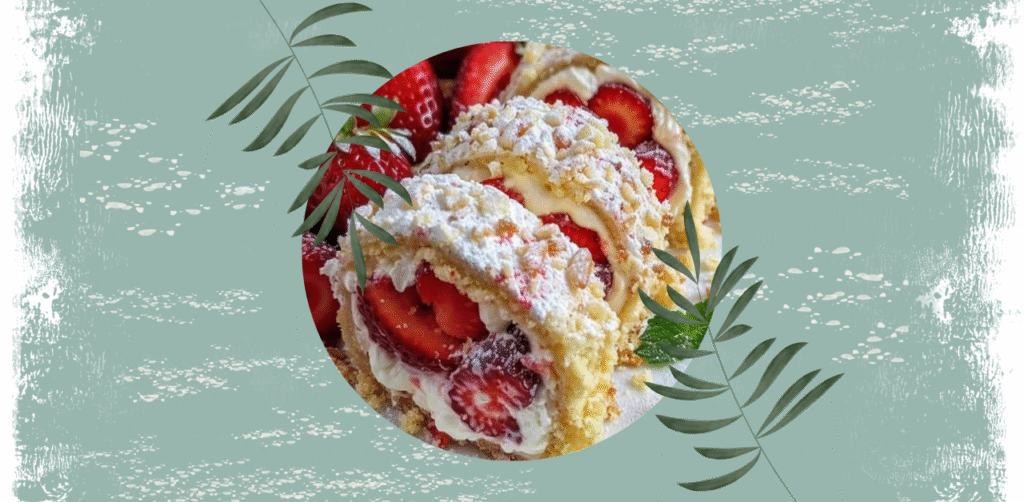 Strawberry Shortcake Roll Cake Recipe