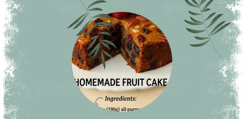 Homemade Fruit Cake Recipe