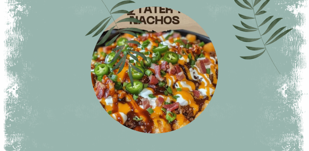 Loaded Cowboy BBQ Tater Tot Nachos Recipe