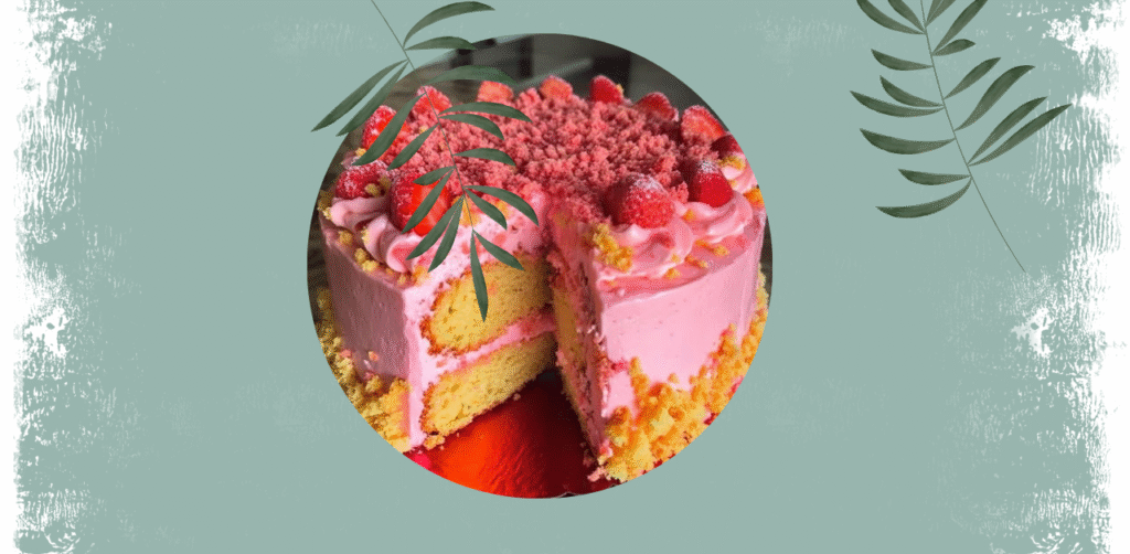 Strawberry Lemon Crunch Cake Recipe