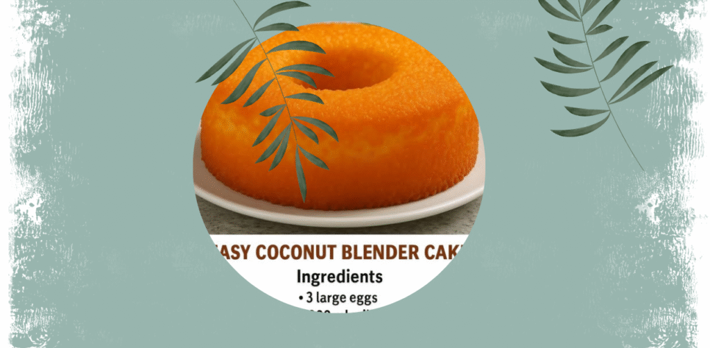 Easy Coconut Blender Cake Recipe