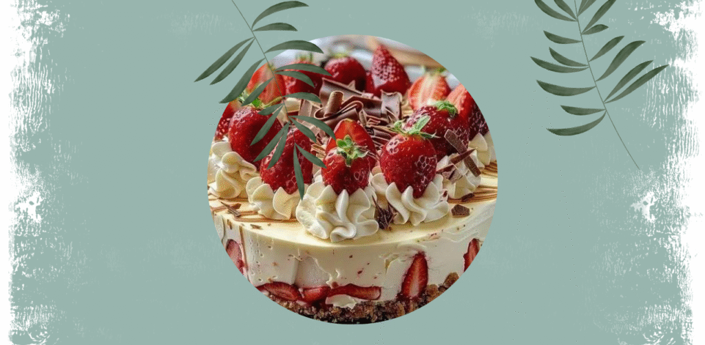 White Chocolate Strawberry Cheesecake Recipe