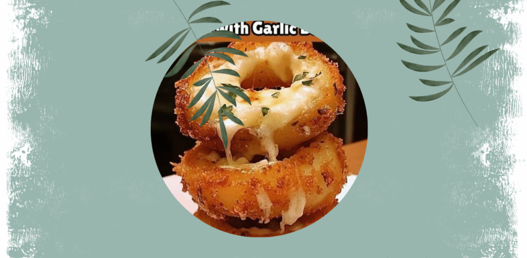 Mozzarella-Stuffed Onion Rings with Garlic Butter Recipe